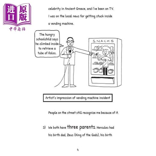 【中商原版】赫拉克勒斯 英雄日记 Hercules 1 Hercules the Diary of a (Sort of) Hero 英文原版 插图丰富的幽默小说故事 商品图3
