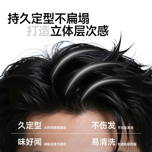 【超大容量】杰威尔发胶定型喷雾男士干胶保湿啫喱水持久蓬松发剂清香哑光发泥 商品图1