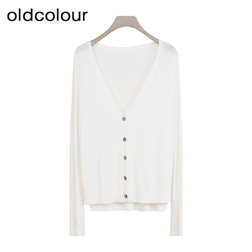 oldcolour商场同款夏款V领时尚百搭短外套女GP21054751 商品图0