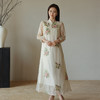 会员福利【重工刺绣！宫廷风】拉夏贝尔/La Chapelle立领刺绣新中式长袖连衣裙2025年新款 商品缩略图6