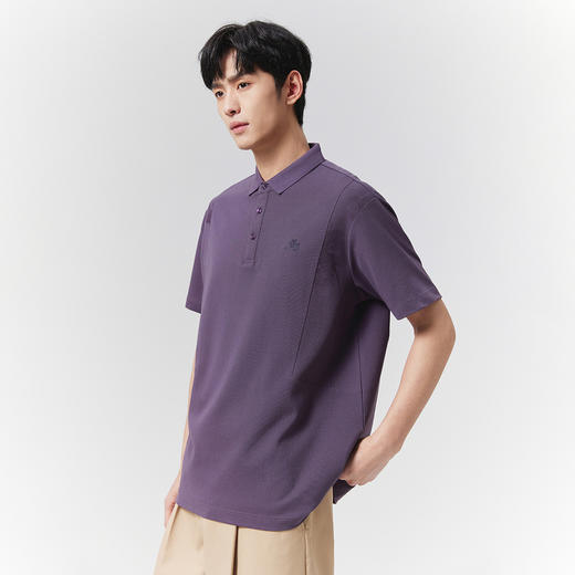 GXG男装【7A抗菌】25夏季时尚国风水墨画凉感透气男式翻领POLO衫K&C 商品图10