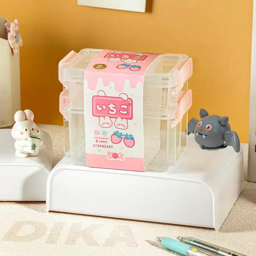 阿兔兔1973透明组合收纳箱（颜色随机） 商品图0