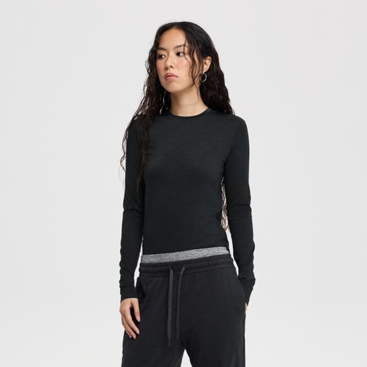 oneup薄款运动弹力修身长袖 商品图0