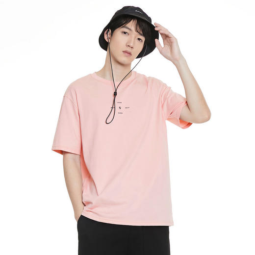 GXG男装纯棉休闲t恤夏季简约印花百搭短袖男士K&C 商品图10