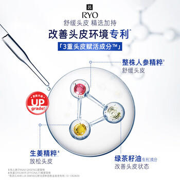 吕（Ryo）蓝吕洗发水920ml 男士净澈去屑舒缓头皮洗发膏【百亿超市】 /个人护理 /洗发护发 /洗发水 商品图1