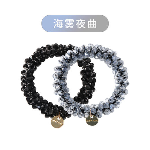 👀一眼沦陷！✨【萝萝拉银河水晶发圈】✨❗️普通发型的点睛之笔！明显同款！🌊名媛私藏·发间流动的夏日星河！品牌直发！ 商品图6