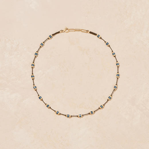 北京仓｜Tityaravy-PEONY-圣玛利亚海蓝宝 项链［法国设计师］ 商品图0