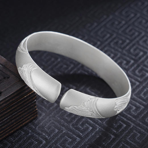 【杏运随心】子佩集S999手工银手镯原创设计【55071148】2506 商品图2