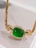 4.2ct素面祖母绿项链 商品缩略图0