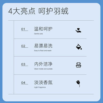 D.SIIS&vilosi羽绒服蓬松洗涤剂专用清洗剂洗衣液500ml水洗机洗蓬松柔顺 /家庭清洁/纸品 /衣物清洁 /真丝羊毛洗衣液 商品图3