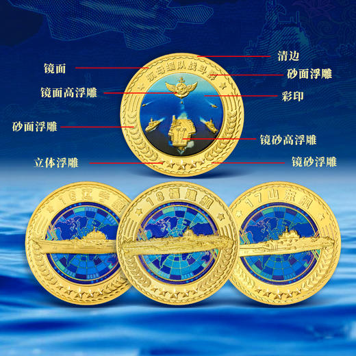 中国航母纪念银券+章纪念套装珍藏版 商品图10