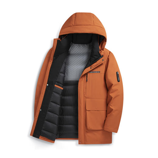 【鸭绒】圣得西男士连帽羽绒服2025冬新款防风防寒保暖休闲外套 商品图14