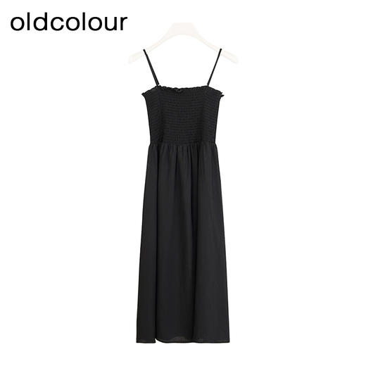 oldcolour夏季简约时尚气质设计感短袖连衣裙套装女P25101533 商品图4