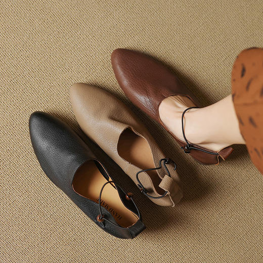 Echo&yolo软皮单鞋｜明星奢牌“姐妹鞋”，柔软真皮、浪漫设计 商品图1