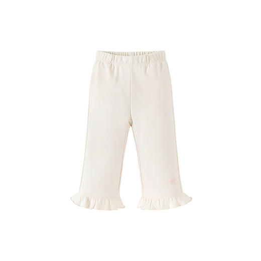 迷你巴拉女童裤子蝴蝶结直筒长裤荷叶边儿童长裤2025秋新品 商品图4