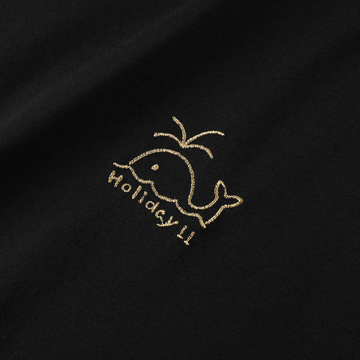 GXG男装【凉感透气】25夏季小鲸鱼绣花圆领休闲男式短袖T恤K&C 商品图10