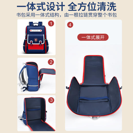 新款【轻便护脊】英伦风男童女生双肩包英伦风小学生书包上线💼轻便护脊＋多色任选，1-6年级孩子的学习好搭档✨ 商品图3