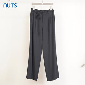 NUTS商场同款春秋季简约休闲气质阔腿宽松西装长裤女4320703A1