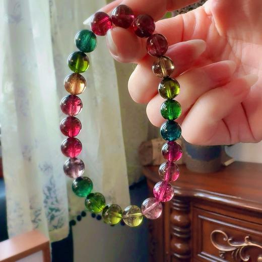 8.5mm单圈老矿碧玺手串 商品图1