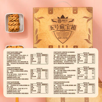 黄老五花生酥礼盒 1.002kg/盒 酥糖糖果 零食大礼包 四川特产 生日礼物 /休闲食品 /糖果 /糖果礼盒/礼包 商品图2