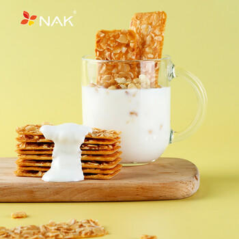 NAK薄脆饼干杏仁薄脆132g盒装独立小包装代餐下午茶坚果饼干黑五零食 /休闲食品 /饼干 /薄脆饼干 商品图5