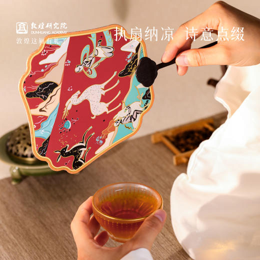 敦煌研究院 【敦煌壁画系列团扇】 中国风扇子古风2025年新款日常家用 商品图3