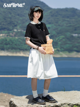 早乙女惠子saotome/STMBQ12316/抽褶伞裙