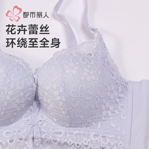 都市丽人内衣女士内衣蕾丝内衣文胸树脂胶圈三排四扣LBH2D2 商品图6