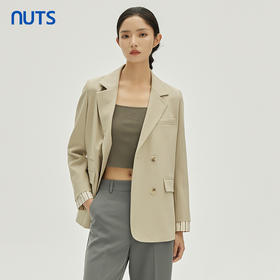 NUTS商场同款春秋季气质简约休闲宽松百搭西装外套女4390410A1