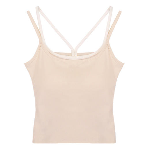 【拍1发2 假两件小吊带背心】女夏季修身显瘦带胸垫内搭辣妹可外穿上衣 商品图4