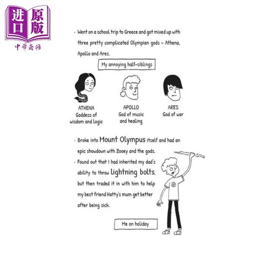 【中商原版】赫拉克勒斯 英雄和狗熊 Hercules 3 Hercules Hero to Zero 英文原版 插图丰富的幽默小说故事 进口青少年读物 商品图4