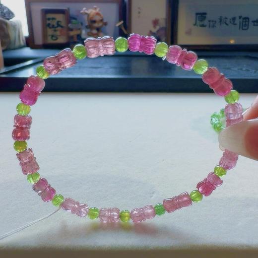 4.6-7mm单圈粉碧玺手串 商品图5