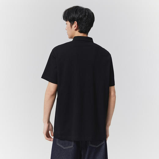 GXG男装【7A抗菌】25夏季时尚国风水墨画凉感透气男式翻领POLO衫K&C 商品图7