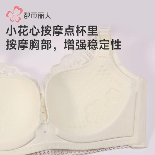 都市丽人内衣女士内衣蕾丝内衣文胸树脂胶圈三排四扣LBH2D1 商品图4
