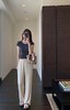 夏季凉皮神裤自带凉感垂顺高腰直筒垂落直流裤 商品缩略图5