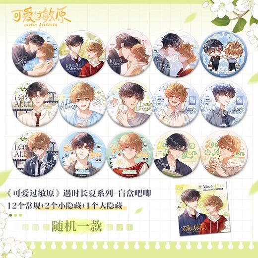 可爱过敏原 遇时长夏 马口铁徽章 吧唧 全15种 6包/盒 耽美 国谷 商品图0