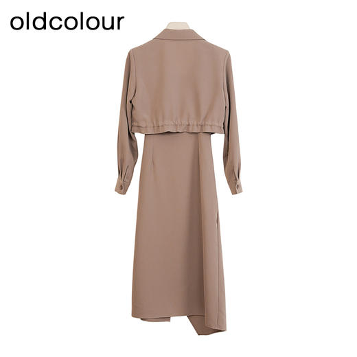 oldcolour商场同款春秋款时尚优雅气质通勤两件套长袖连衣裙女GP31103001 商品图1