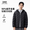 【鸭绒】圣得西男士连帽薄款羽绒服2025冬运动休闲短款保暖外套 商品缩略图0