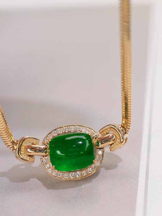 4.2ct素面祖母绿项链 商品图2