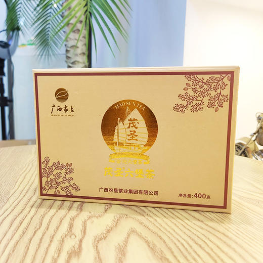 茂圣金花六堡茶金花茶砖400g四级黑茶广西梧州特产 商品图6
