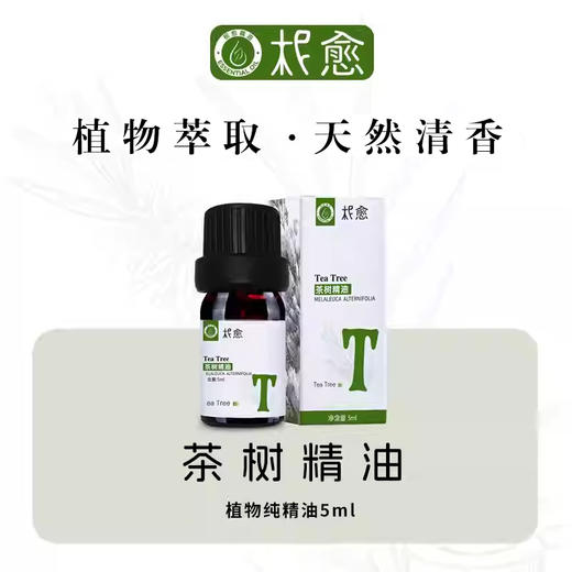 【柅愈】茶树纯精油5ml  澳洲原产茶树精油  单方纯精油  扩香/熏香/调油 商品图0