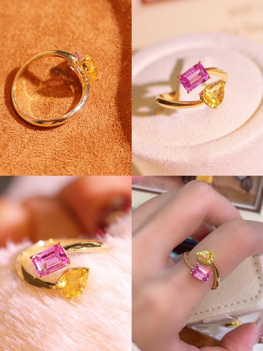 【梁小姐彩宝】18K金斯里兰卡蓝宝石双石款戒指1.95克拉（3-5天左右） 商品图0