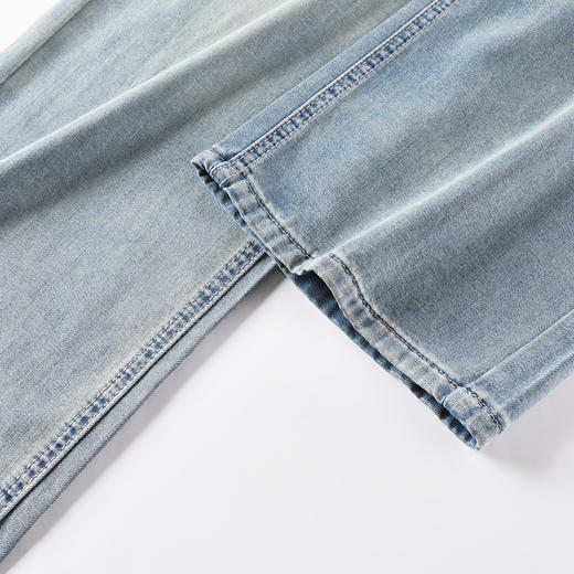GXG男装【莱赛尔】25夏季亲肤柔软薄款透气百搭直筒男式牛仔裤K&C 商品图14