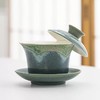 【青绿山水·可悬停窑变盖碗茶杯】敦煌青绿山水窑变盖碗可悬停 中式陶瓷家用功夫泡茶碗 创意使用个人礼品 商品缩略图0