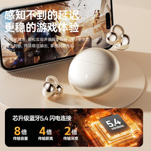 柏林之音 新款骨传导蓝牙耳机无线夹耳式高颜值运动跑步高音质 商品图2