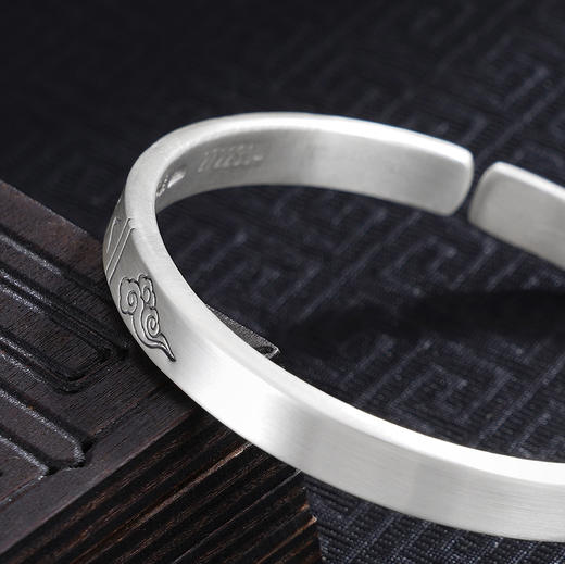 【气瑞云祥】子佩集S999手工银手镯原创设计【55072230】2506 商品图7