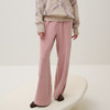 谜底直筒裤女2025秋季新品厚实柔软橡筋腰头慵懒风卫裤253MK1100 商品缩略图1