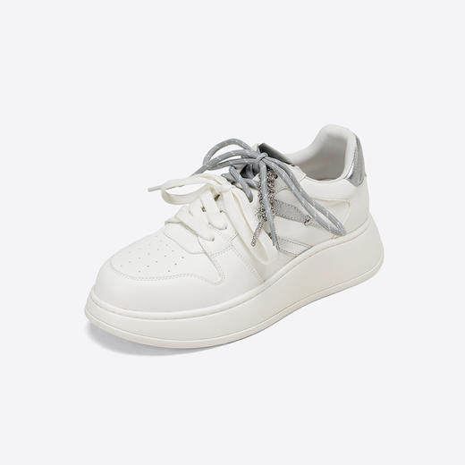 Westory2025年秋季厚底运动鞋小白鞋双色鞋带深口板鞋S25CM76701（8月22日发货） 商品图7