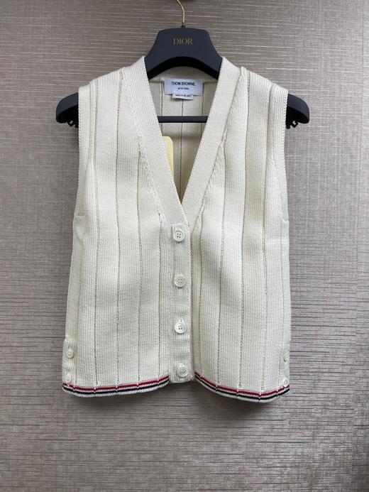 女款V领针织背心开衫022 商品图0