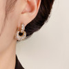 【预售3天】小众轻奢高级感微镶满钻几何两戴耳扣女精致时尚百搭超闪耳环M07-404 商品缩略图0